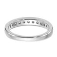 thumbnail image 5 of 14K White Gold Diamond, Lab Grown Round Ring Band Diamond VS SI, D E F, 1 2ct Channel , Size 6, 5 of 6
