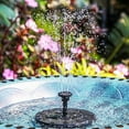 thumbnail image 3 of Solar Bird Bath Fountain with 6 Nozzles Quick Activation Low Noise Free Standing Floating Solar Powered Water Fountain Pump with Light, 3 of 8