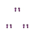 thumbnail image 3 of stanreset 2pcs Tie Rod End Component Joint Accessories Universal Positive Reverse Thread Ball Head Buckle Upgrading Accessory Purple Type1 NO1, 3 of 6