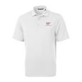 thumbnail image 2 of Men's Cutter & Buck White Virginia Tech Hokies Virtue Eco Pique Recycled Polo, 2 of 3