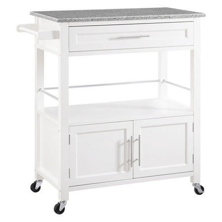 Linon Cameron Kitchen Cart With Granite Top 36 Inches Tall Linon Cameron Kitchen Cart With Granite Top 36 Inches Tall Multiple Colors