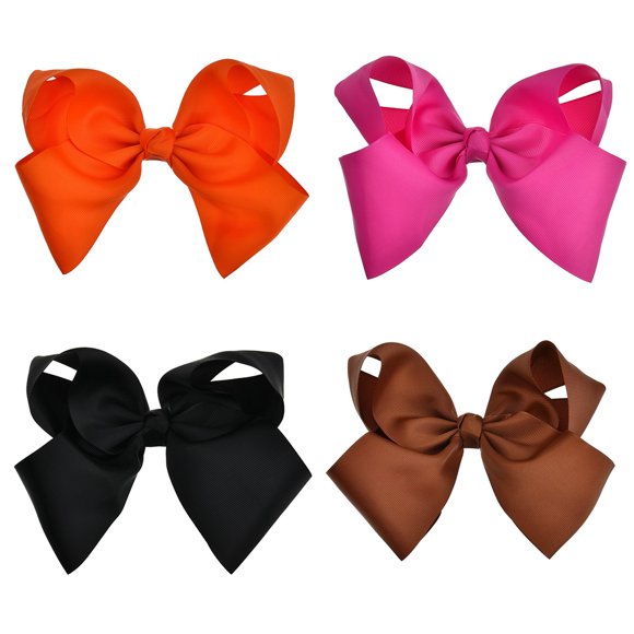 Grands Nœuds Solides pour Enfants Ruban Gros-Grain pour Filles Nœuds pour Enfants Pinces à Cheveux Nœuds Pinces à Cheveux Coiffure Pinces à Cheveux pour Enfants