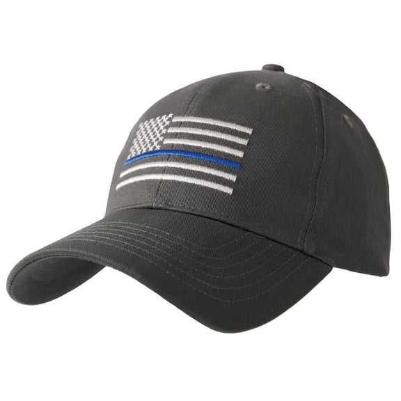 Rothco 20996 Thin Blue Line Flag Low Profile Cap, Grey