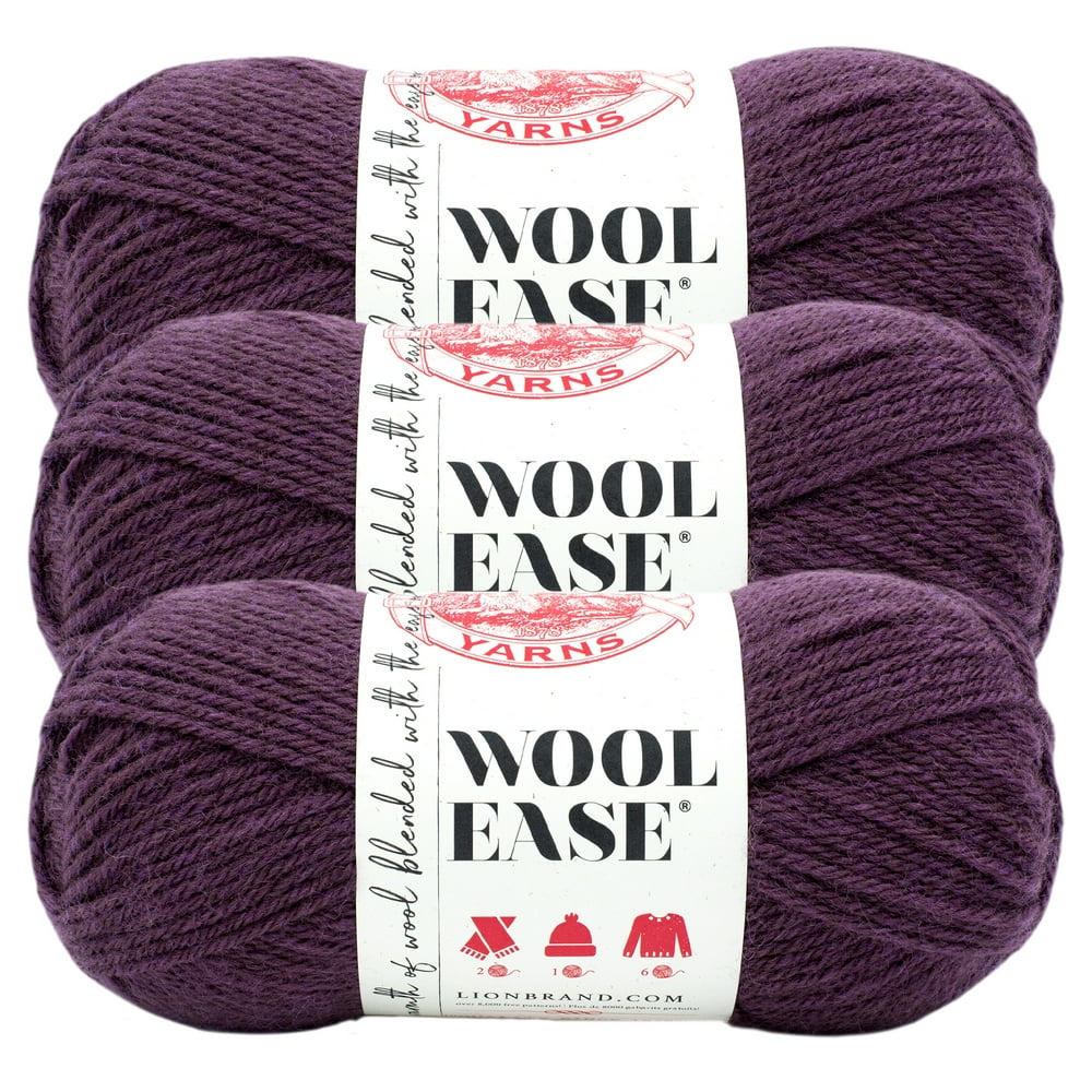 Lion Brand Yarn Wool-Ease Raindrops Classic Worsted Medium Acrylic