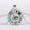 1, variant on [Statement Cabochon Pendant Necklace] Round Pendant Necklace Lucky Charm Motif Time Stone Necklace Statement Glass Cabochon Necklace,2