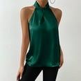 thumbnail image 6 of Pincandy Women Sleeveless Mock Turtleneck Tank Tops Slim Fit Stretchy Layer Tee Shirts, 6 of 7