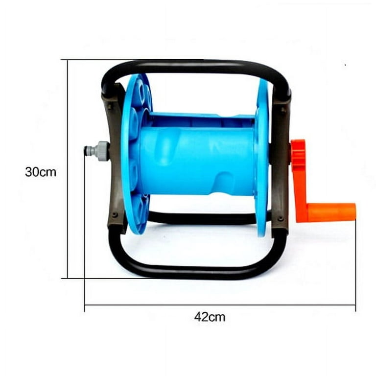 Portable 25m Garden Water Hose Reel Cart Water Pipe Storage Rack Holder, Size: 42x30x30cm