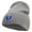 Grey, variant on Interstate 5 Route Number Embroidered 8 inch Acrylic Short beanie - Black OSFM