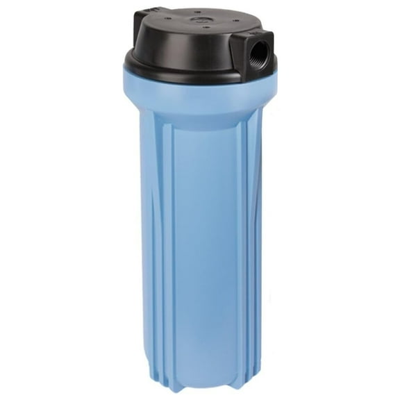 HF45-20BLBK15 4.5" x 20" Water Filter Housing, Whole House or Industrial - 1.5" Port