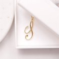 thumbnail image 1 of Small Cursive 26 Letter A-Z Alphabet Necklace Logo Tag Symbol English Name Pendant Chain Clavicle Choker, 1 of 5
