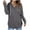Dark Gray, variant on BLCHUNen Womens Fall Tops Pullover Hooded Drawstring Lightweight Casual Comfy Workout Gym Sports Long Sleeve Shirts