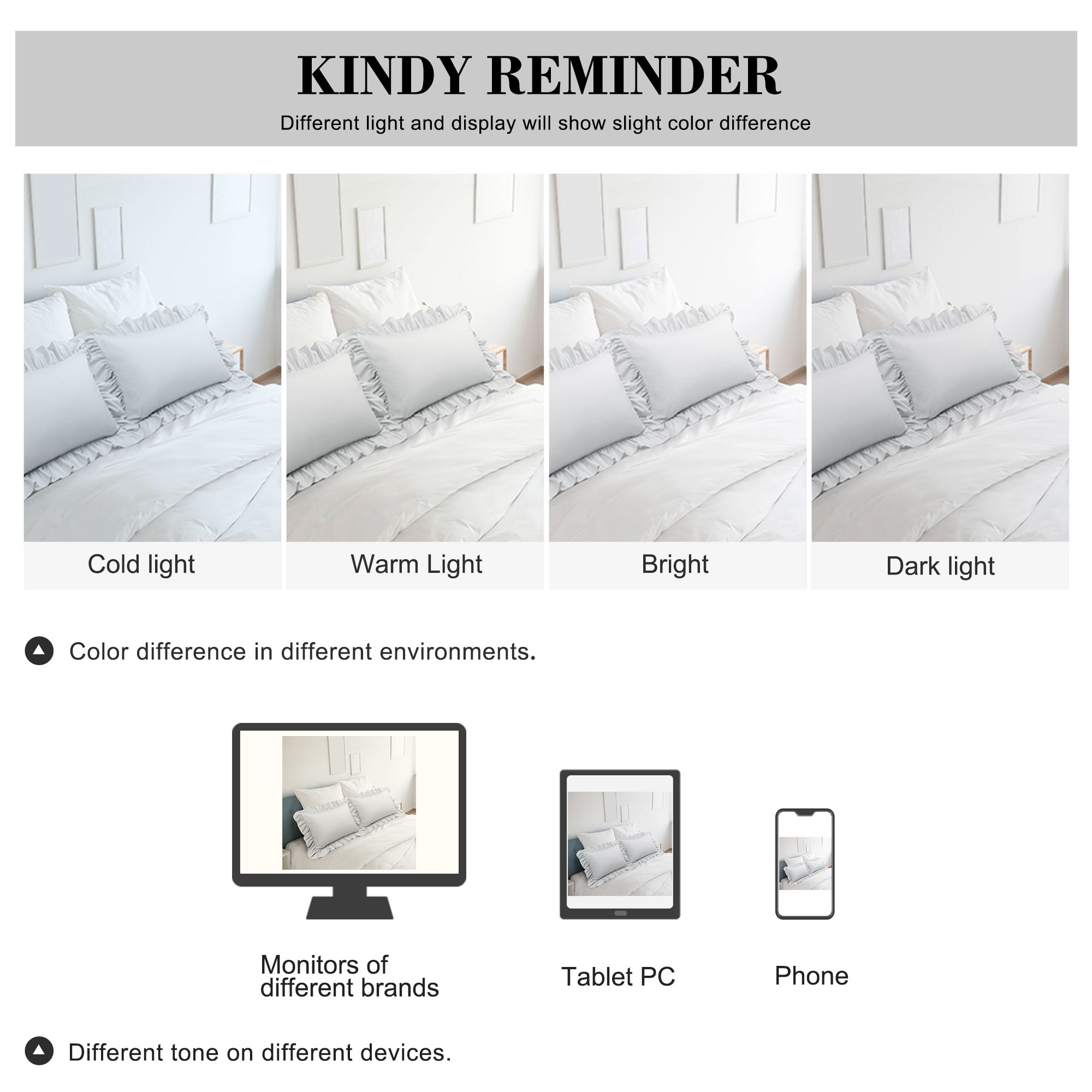 Unique Bargains Microfiber Ruffle Envelope Closure Pillowcases 2 Pcs Light Gray King