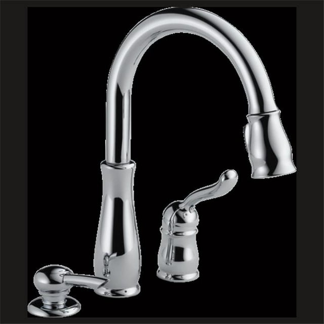 Delta 978-SD-DST Robinet de Cuisine à Poignée Unique avec Distributeur de Savon