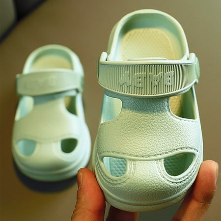 

Baby Toddler EVA Clogs Slip On Sandals Soft Sole Anti Skid Indoor Outdoor Slippers Slides With Back Strap Boys Girls Shoes