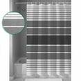 thumbnail image 3 of Extra Long Shower Curtain 72x96 Inch, Gray Ombre Stripe Shower Curtain Waterproof Bathroom Decor Vintage Minimalist Gradient Lines Fabric Bath Curtain Set Accessories with Hooks, 3 of 6