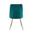thumbnail image 5 of Porthos Home Pella Dining Chairs, Velvet, Gold Chrome Legs (Set of 2), 5 of 6