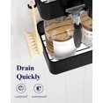 thumbnail image 4 of Organizador de ducha adhesivo (paquete de 2), estantes de metal inoxidables, organizadores y almacenamiento para baño sin taladros, negro, grande, 4 of 5