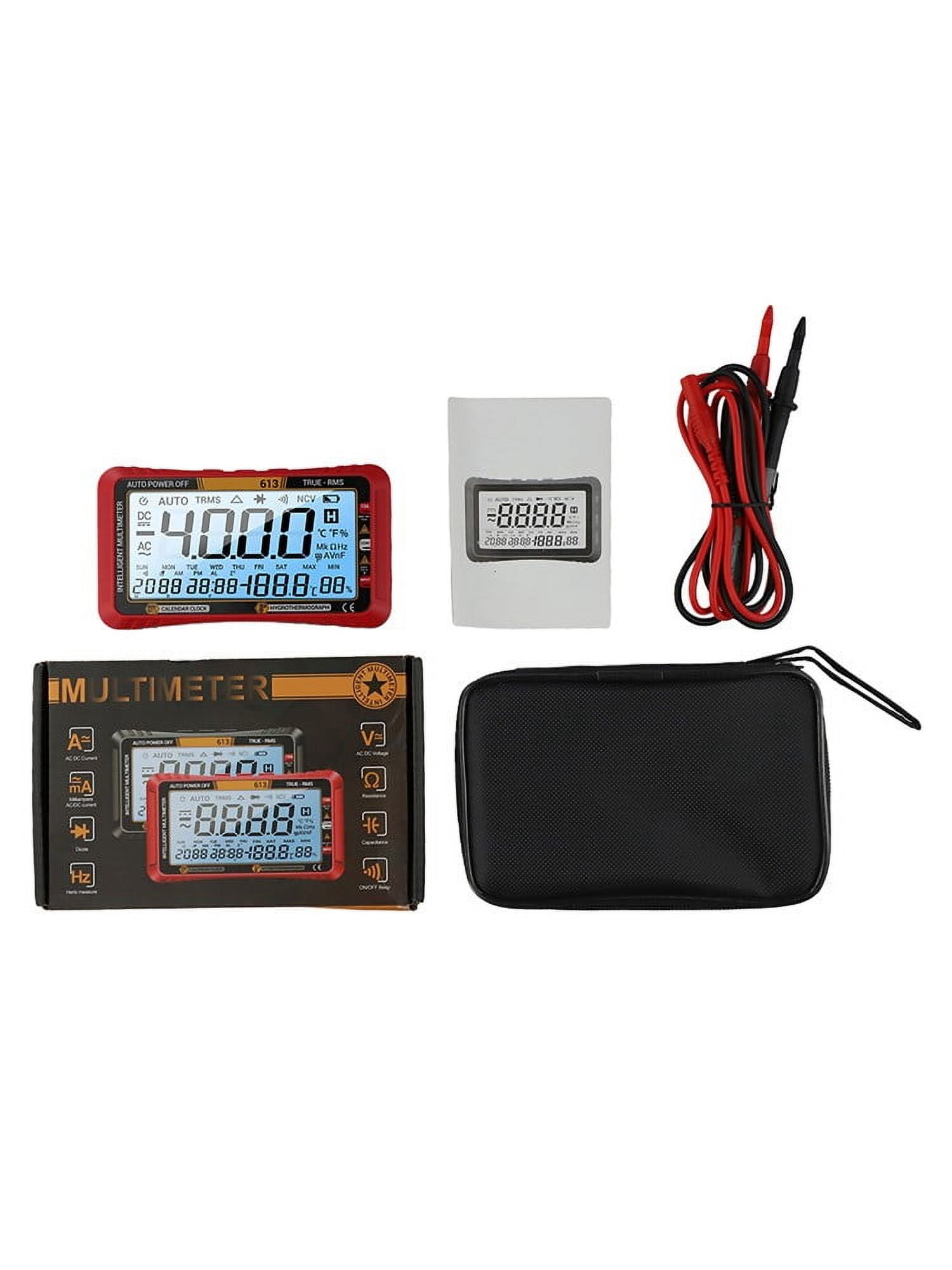 AutoRanging Digital Multimeter with Large Display for Voltage and Current