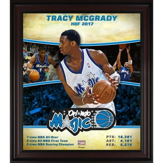 Mitchell & Ness Men's Tracy Mcgrady Blue/black Orlando Magic Hardwood Classics 2003/04 Split Swingman Jersey, Fan Shop