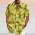 thumbnail image 1 of Chemise Décontractée à Manches Courtes Douce Hawaïenne à Col Rabattu Imprimé Noix de Coco pour Hommes Été, 1 of 5