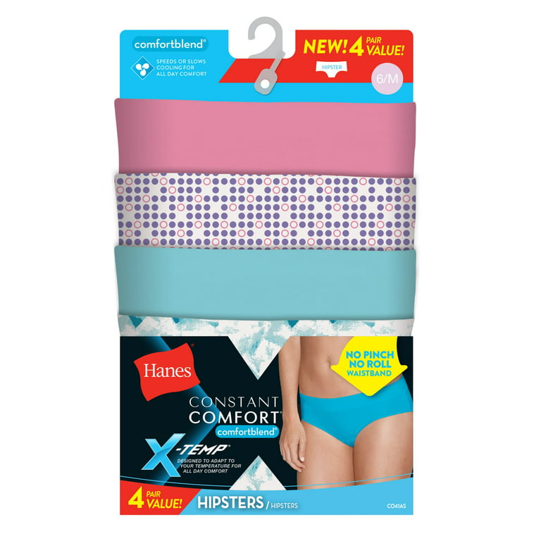 Hanes X-Temp® Constant Comfort® Women's Hipster Panties 4-Pack