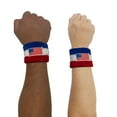 thumbnail image 7 of Couver Unisex Cotton Terry Wrist Sweatbands, 2-Pairs, USA Flag, 2.5-Inch, 7 of 7