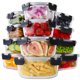 thumbnail image 1 of Set de 24 Contenedores de Vidrio para Alimentos HOMBERKING, a Prueba de Fugas, 1 of 7