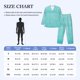 thumbnail image 4 of Balery Blue And Turquoise Pijama para Hombre de Dos Piezas con Manga Larga, Conjunto de Dormir y Descanso Suave con Bolsillos-Medium, 4 of 7