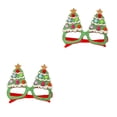 thumbnail image 3 of Yuarrent Brillo decorativo de dibujos animados de gafas de fiesta de Navidad 5# 2Conjunto, 3 of 6