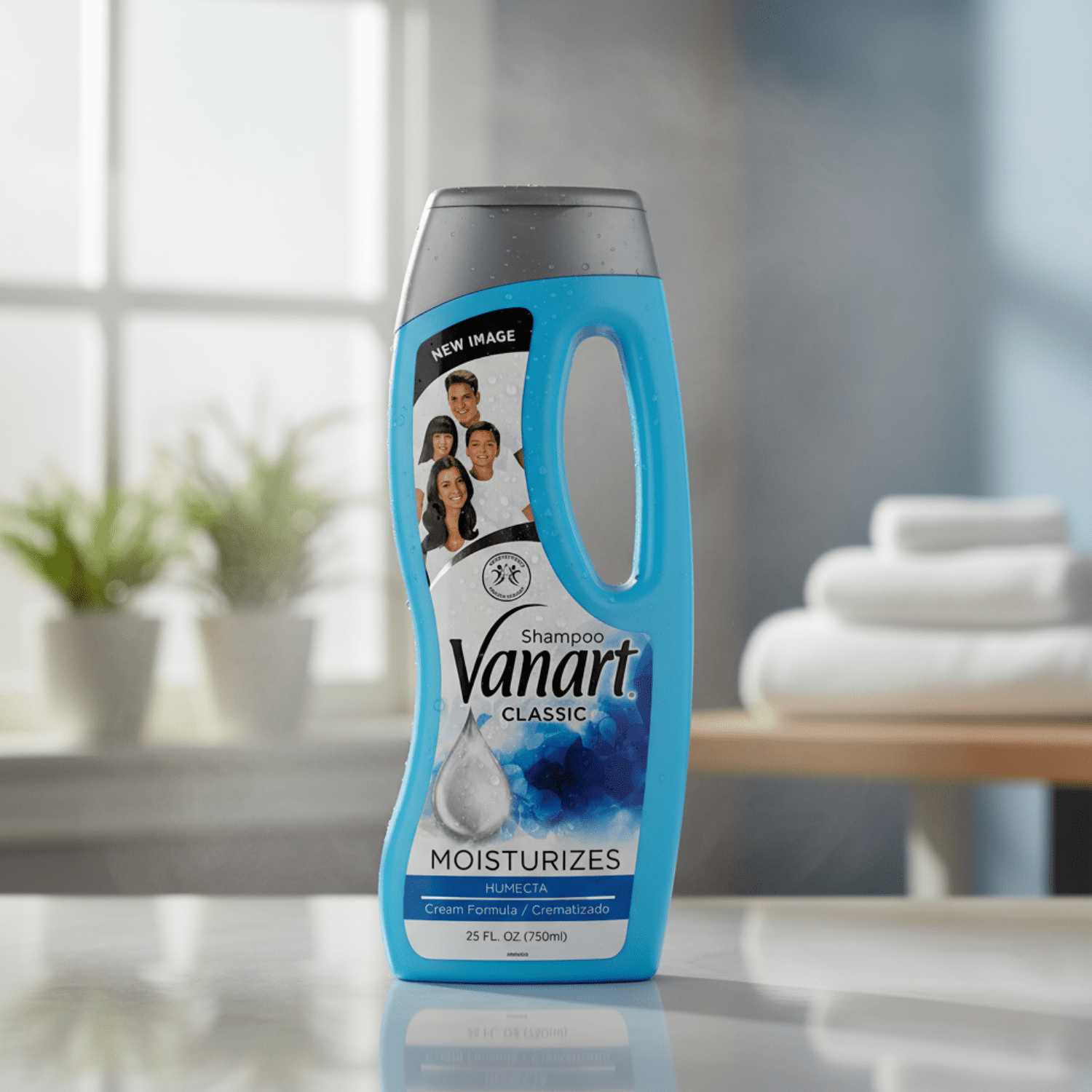 (2 pack) Vanart Moisturizing Shampoo with Keratin and Aloe Vera, Soft & Hydrated Hair, 25 fl oz Bottle