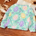 thumbnail image 6 of Girls Long Sleeve Sweatshirt Toddler Bunny Ear Floral Pullover Kids Casual Crewneck Tops Daily Playwear Comfortable Spring Easter Clothes for Teen, 6 of 7