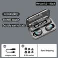 thumbnail image 3 of Auricular Tws F9-5C Auriculares Intrauditivos Pantalla Digital Auriculares 5.3 Compatibles Con Bluetooth (Negro) WDOplteas Para estrenar, 3 of 4
