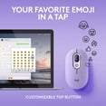 thumbnail image 4 of Logitech POP Mouse,  Wireless Mouse with Customizable Emojis, SilentTouch Technology, Precision/Speed Scroll, Bluetooth, Cosmos, 4 of 11