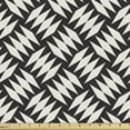 thumbnail image 1 of Lattice Upholstery Fabric by the Yard, Diagonally Aligned Adjacent Diamond Shapes Modern Monochrome Tiling, Decorative Fabric for DIY and Home Accents, 3 Yards, Charcoal Grey Eggshell by Ambesonne, 1 of 4