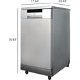 thumbnail image 6 of Sunpentown SD-9263SSB 18 in. Portable Dishwasher with Energy Star, Stainless, 6 of 8