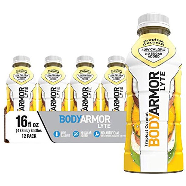 Bodyarmor Lyte Sports Drink LowCalorie Sports Beverage, Tropical Coconut, Natural Flavors With