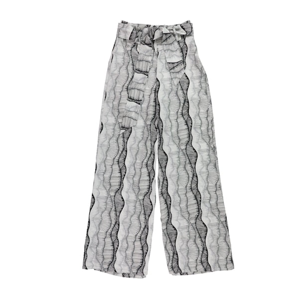 Pantalones de pierna ancha casuales bar III para mujer negro extra pequeño