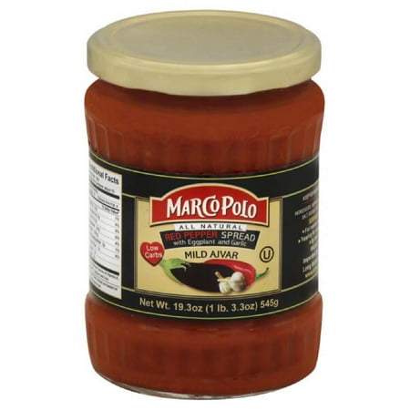 - Marco Polo Mild with Eggplant and Garlic Red Pepper Spread, 19.3 Oz (Pack of 12)