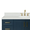 thumbnail image 5 of Ariel Taylor 54 In. Oval Sink Bathroom Vanity With Carrara White Quartz Countertop 1.5 Edge In Midnight Blue, 5 of 11