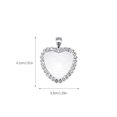 thumbnail image 2 of Sonducket 50 piezas de bandejas colgantes con bisel de corazón, accesorios de diamantes de imitación, espaciadores de dijes para fabricación de joyas Ropa, zapatos y accesorios Miscelánea Plata Sonducket AP009583-01, 2 of 6