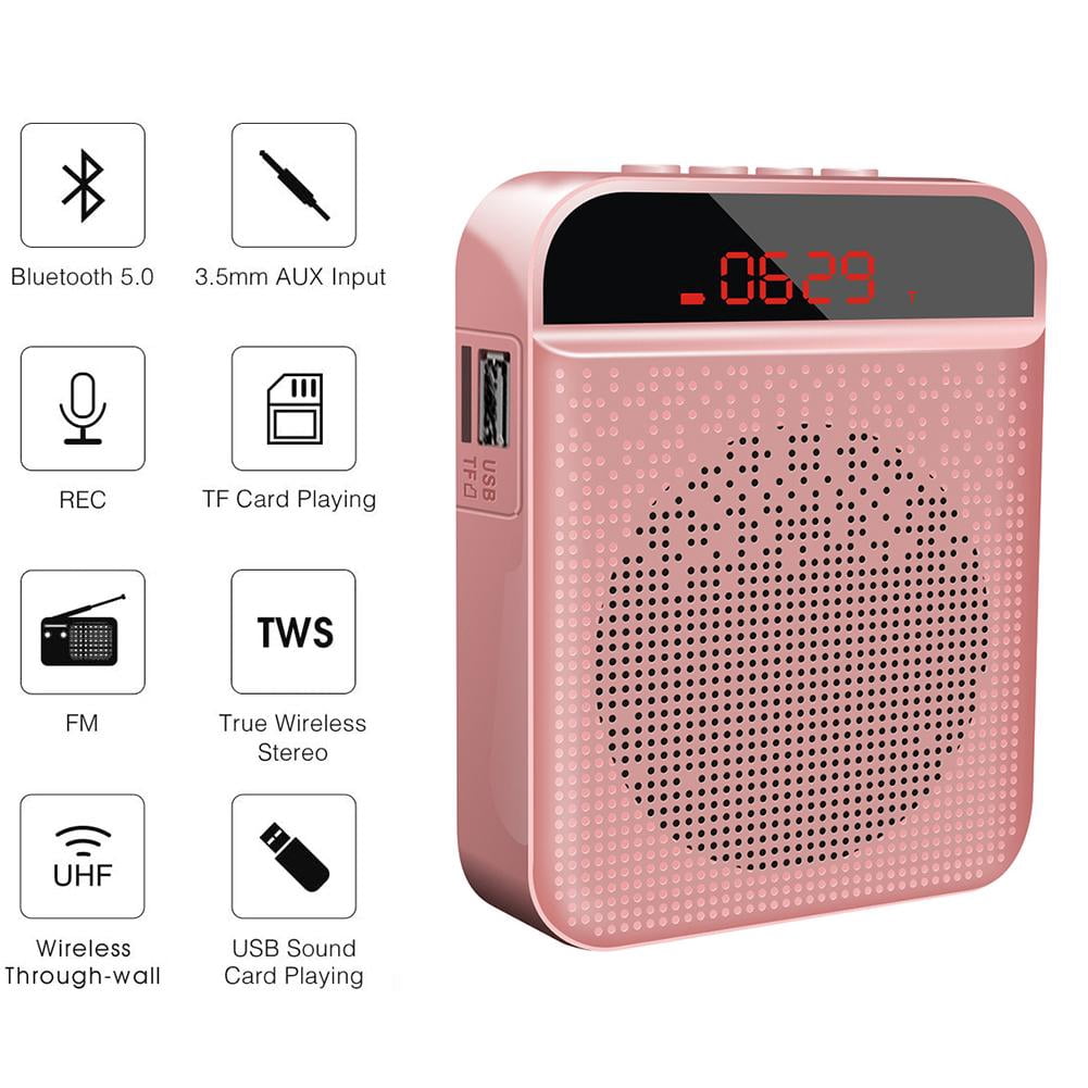 portable amplifier speaker with microphone