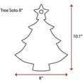thumbnail image 2 of 25 Units Acrylic Christmas Ornaments Tree 1/8" Thick - Clear or Solid Color - (Size 8") Made in USA, 2 of 5