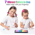 thumbnail image 5 of Washable Ink Pad for Kids – 7 Rainbow Colors Non-Toxic Finger Paint Stamp Pad for DIY Art, Scrapbooking, Rubber Stamps, Hand & Footprints, 5 of 8
