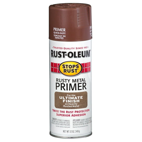 Unbranded 12 oz. Rusty Metal Primer Spray Paint [Set of 6] — Interior & Exterior Use, Professional Finish