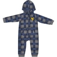 thumbnail image 2 of Infant Colosseum  Navy West Virginia Mountaineers Full-Zip Plaid Hoodie Long Sleeve Jumper, 2 of 3