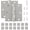 Square-Silver, variant on 3 Pack Rounded Satin Nickel Door Hinges, 3.5 Inch Interior Door Hinges, Right-Angle Residential Bedroom Door Hinge for Office/Bedroom/Study Living Room