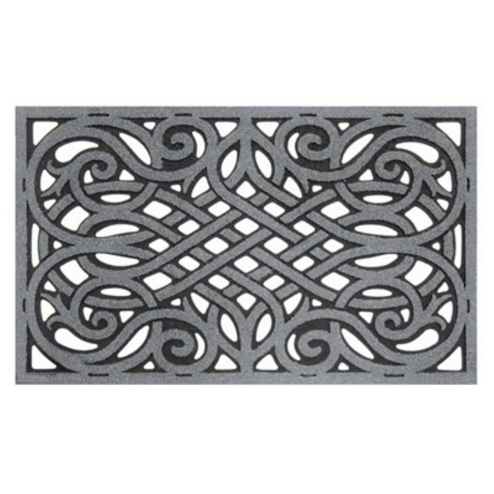 CleanScrape 60-951-1703-01800030 Wrought Iron Door Mat - Graphite - 18