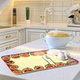 thumbnail image 6 of FREEAMG Halloween Décor Dish Drying Mat - 18 x 24inch- Extra Large Microfiber Dish Drying Mat, Dish Draining Mat, Counter top Mat, Funny Pumpkin Head, 6 of 7