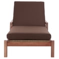 thumbnail image 5 of Safavieh Donnamaria Wood Outdoor Lounge Chair, Natural/Dark Brown, 5 of 15