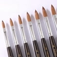 thumbnail image 3 of Kolinsky-pincel acrílico para uñas, Pinceles para manicura con mango de madera negra, herramientas para uñas acrílicas para principiantes, 100%, 3 of 5